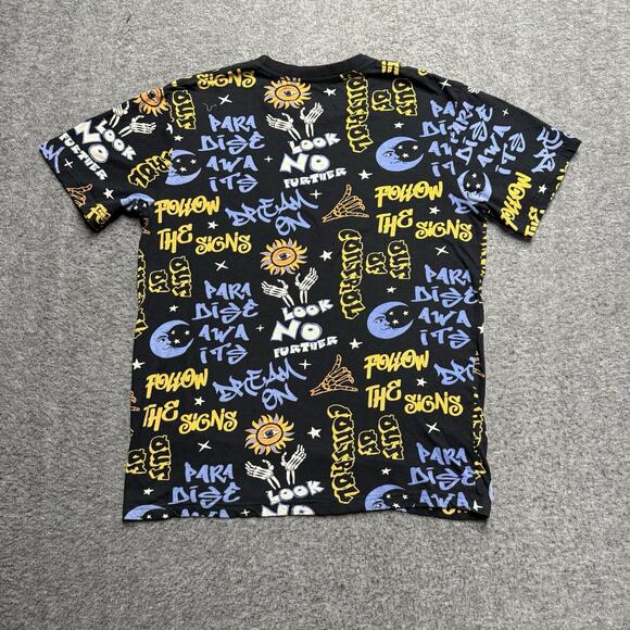 Eighty Eight Graphic T-Shirt Men's Small Black Dream Signs Stars/Moon Cotton - Picture 3 of 5